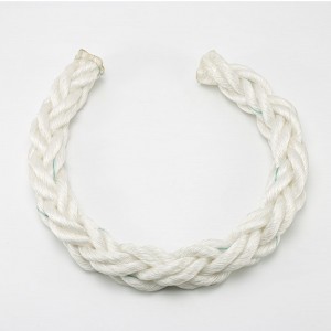 High strength 60mm 8 strand braided Polypropylene mooring rope