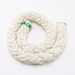 Vzdržljiva 44-mm poliestrska 8-nitna pletena morska privezna vrv za vleko ladje/plovila/čolna