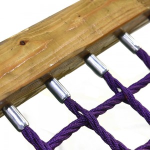 Kombinirana vrv iz 4 pramenov iz poliestra proti UV žarkom, viseča mreža na prostem za igrišče