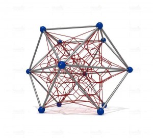 Žaidimų aikštelės sferiniai laipiojimo lizdai, spalvoti rutulio formos tinkleliai vaikams