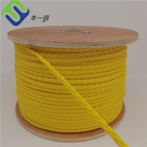 Hot Sales Yellow color Polypropylene Rope Hollow Braid PP Rope