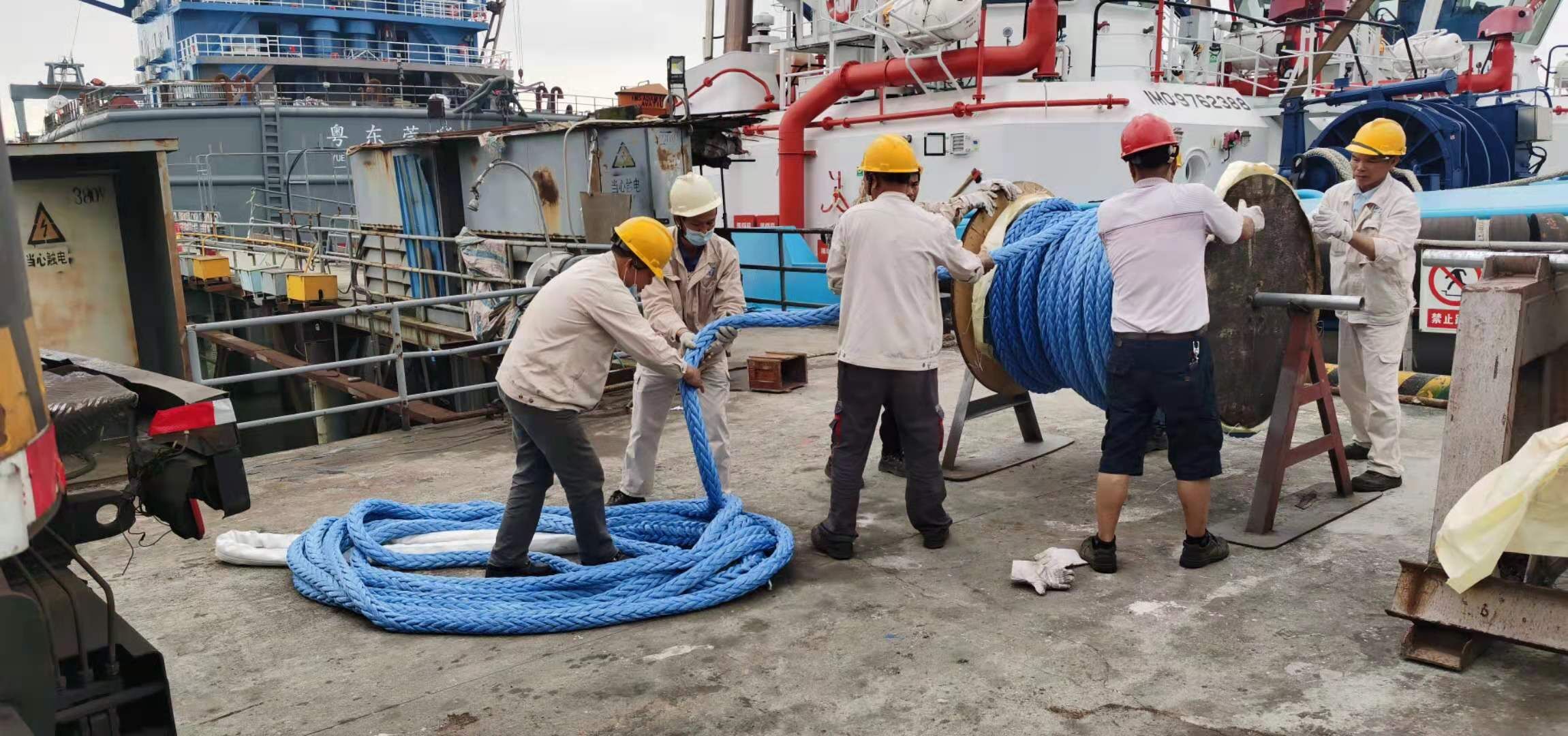 New Arrival China Pp Rope Manufacturers - 32mm*220m UHMWPE Fiber 12 Strand Braided Mooring Rope – Florescence