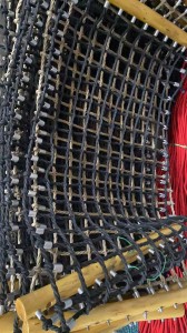 Анти-УВ 4 жици полиестерско комбинирано јаже Хамак за игралиште на отворено